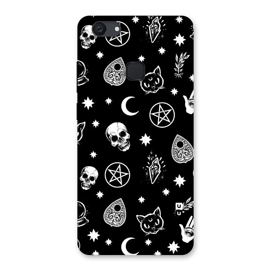 Skull Moon Design Back Case for Vivo V7 Plus