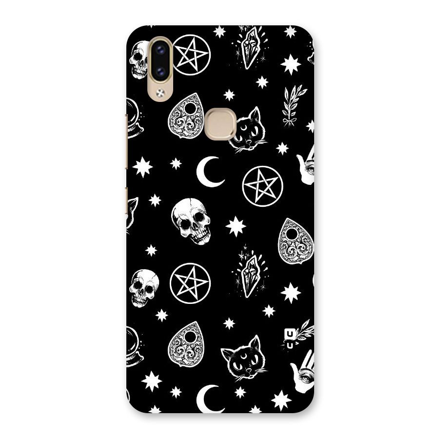 Skull Moon Design Back Case for Vivo V9 Youth