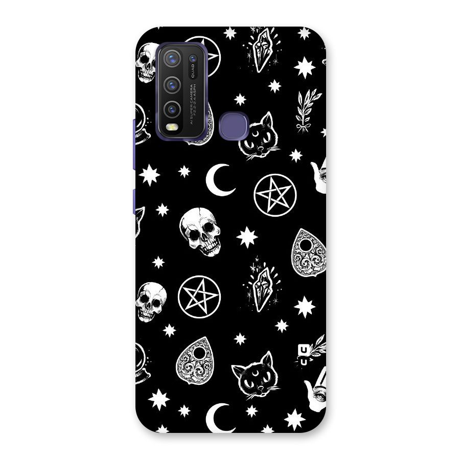 Skull Moon Design Back Case for Vivo Y50