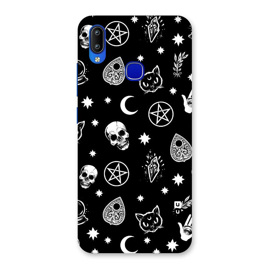 Skull Moon Design Back Case for Vivo Y91