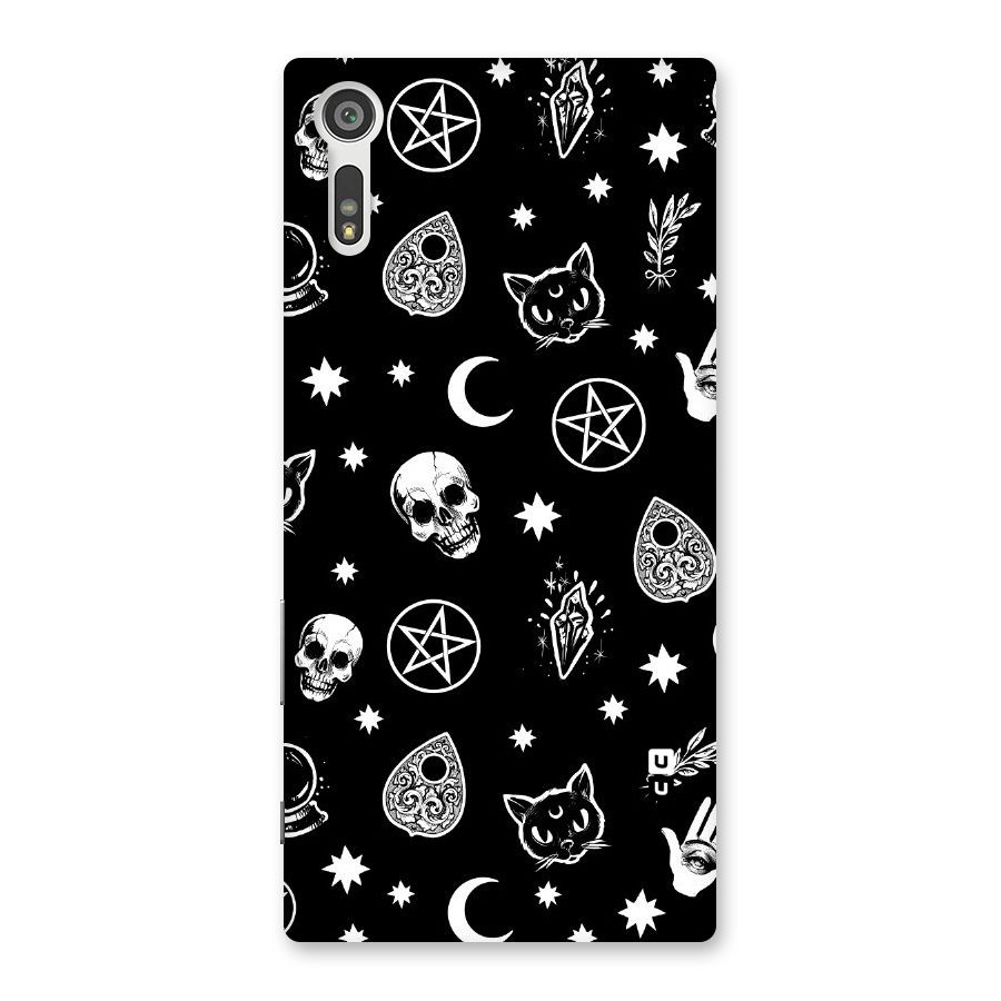 Skull Moon Design Back Case for Xperia XZ