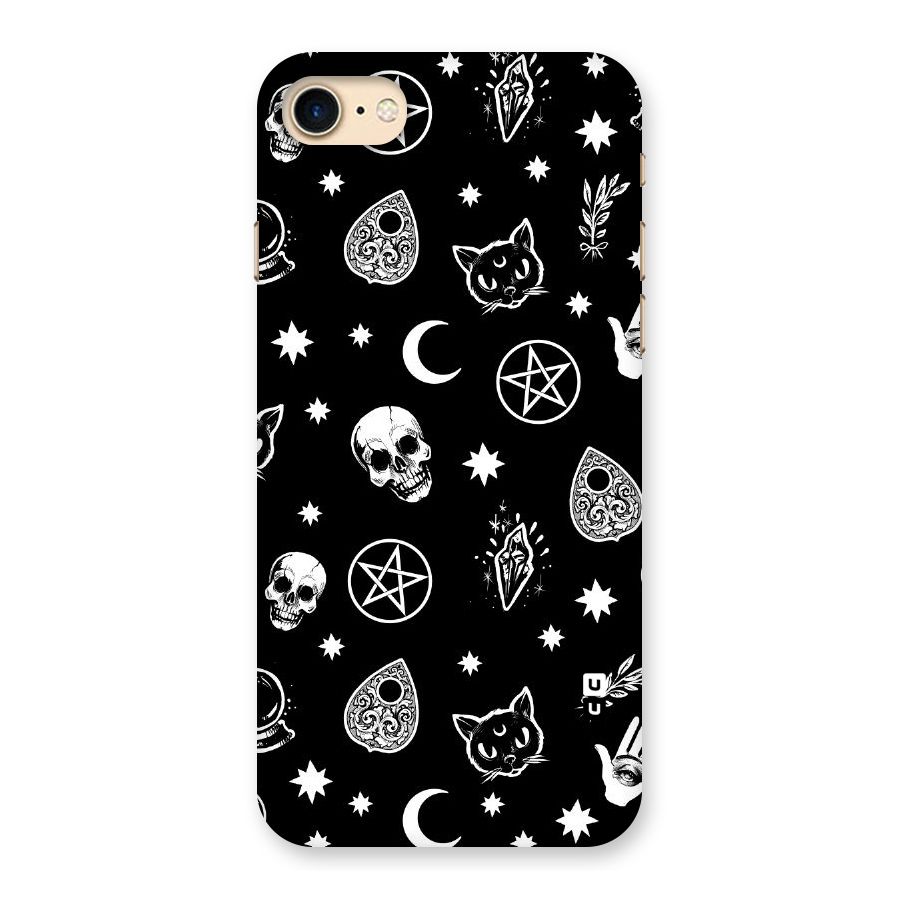 Skull Moon Design Back Case for iPhone 7