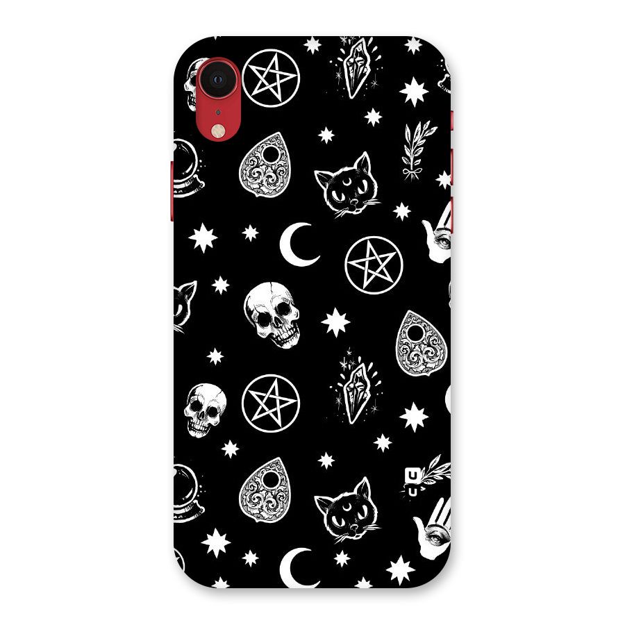Skull Moon Design Back Case for iPhone XR