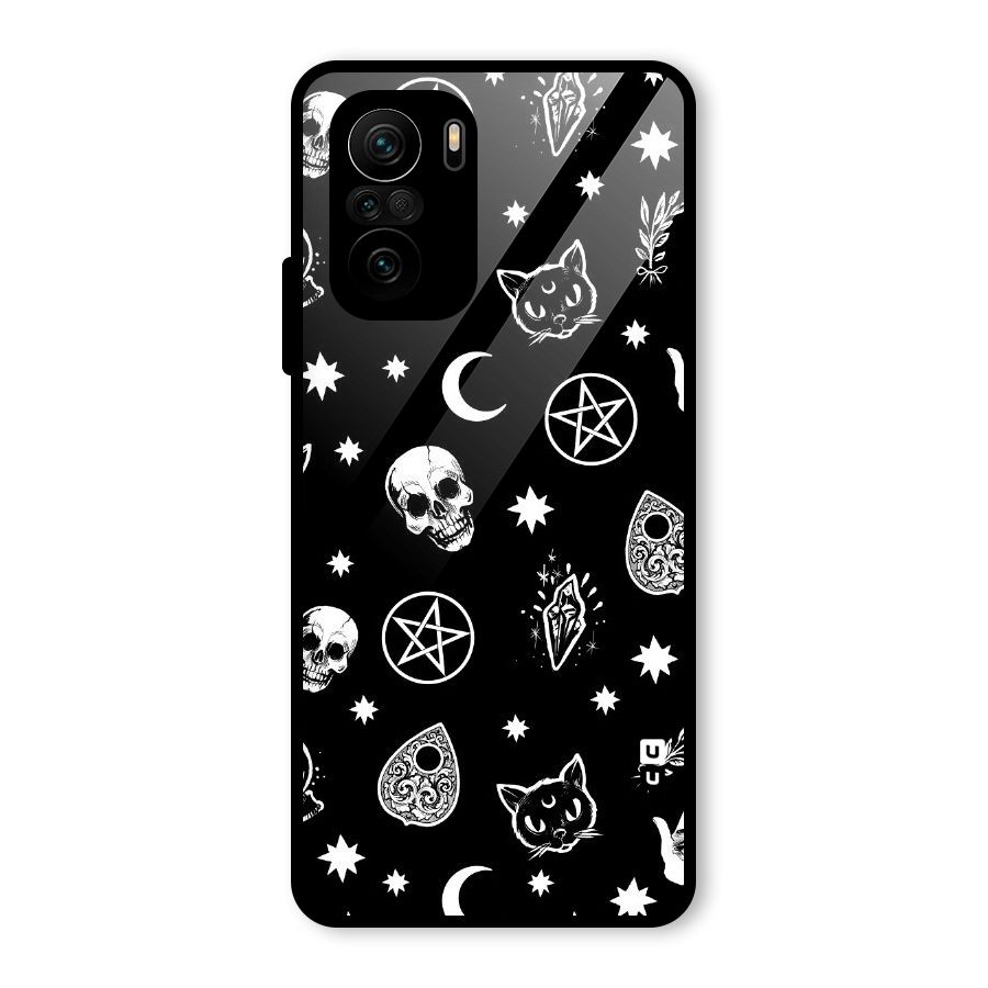 Skull Moon Design Glass Back Case for Mi 11X Pro