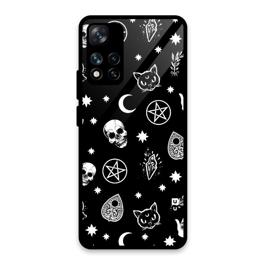Skull Moon Design Glass Back Case for Xiaomi 11i HyperCharge 5G