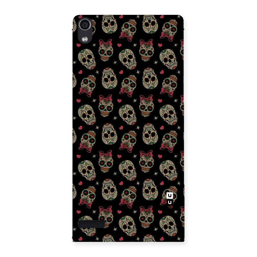 Skull Pattern Back Case for Ascend P6