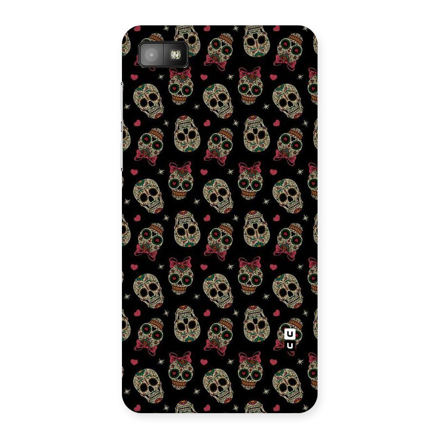 Skull Pattern Back Case for Blackberry Z10