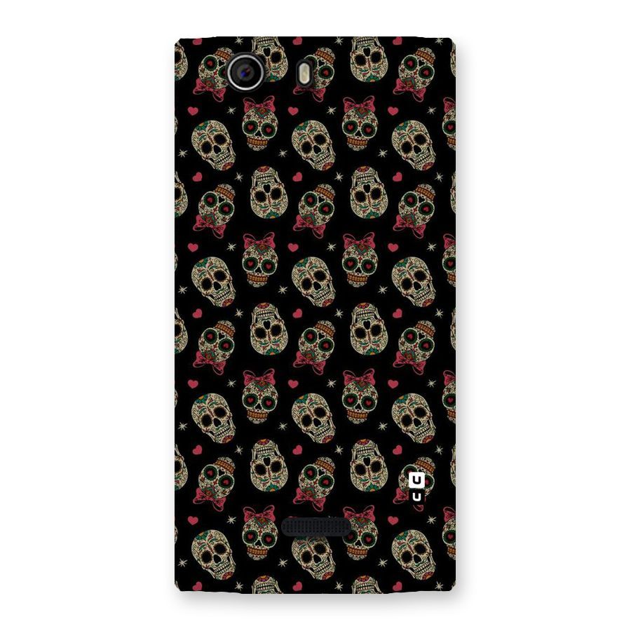 Skull Pattern Back Case for Canvas Nitro 2 E311