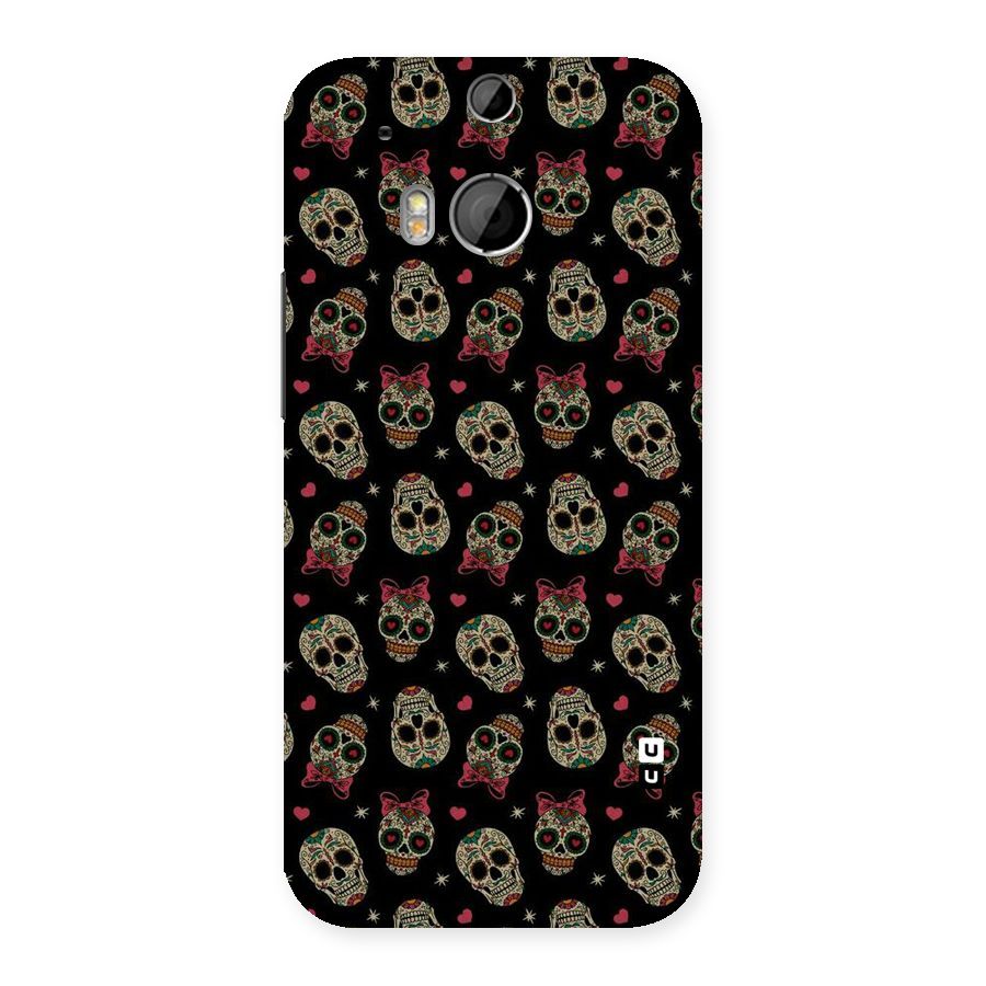 Skull Pattern Back Case for HTC One M8