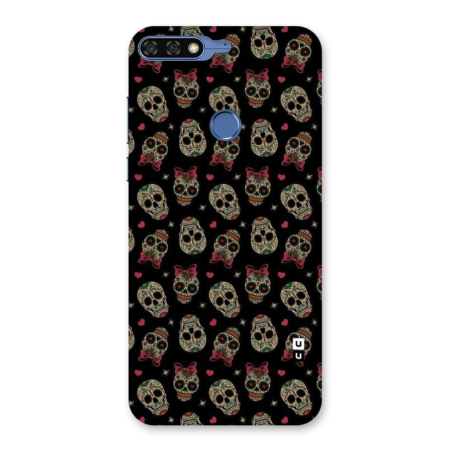 Skull Pattern Back Case for Honor 7C