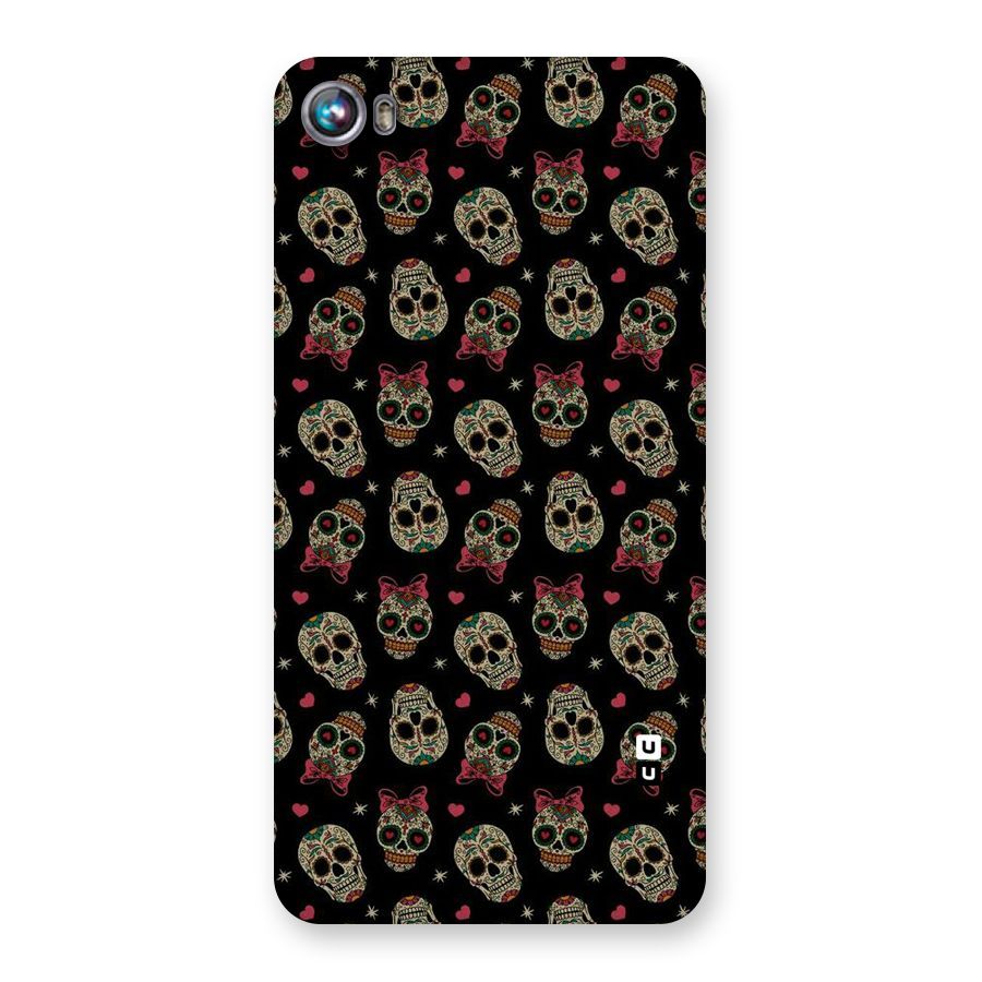 Skull Pattern Back Case for Micromax Canvas Fire 4 A107