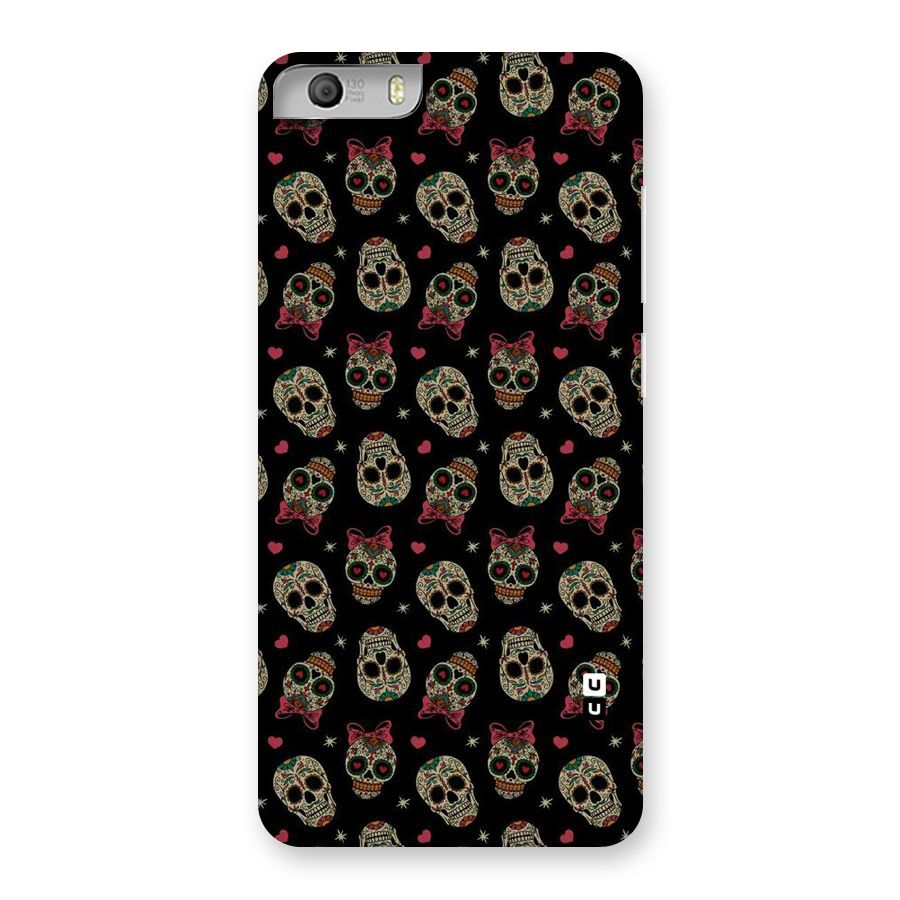 Skull Pattern Back Case for Micromax Canvas Knight 2