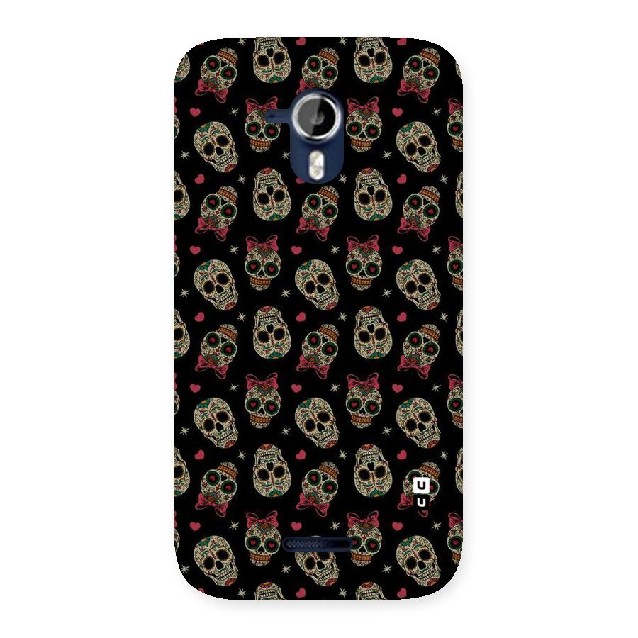Skull Pattern Back Case for Micromax Canvas Magnus A117