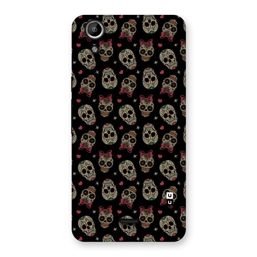 Skull Pattern Back Case for Micromax Canvas Selfie Lens Q345