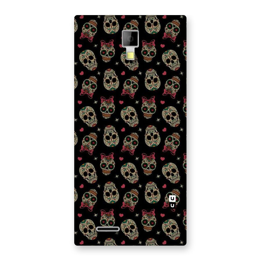 Skull Pattern Back Case for Micromax Canvas Xpress A99