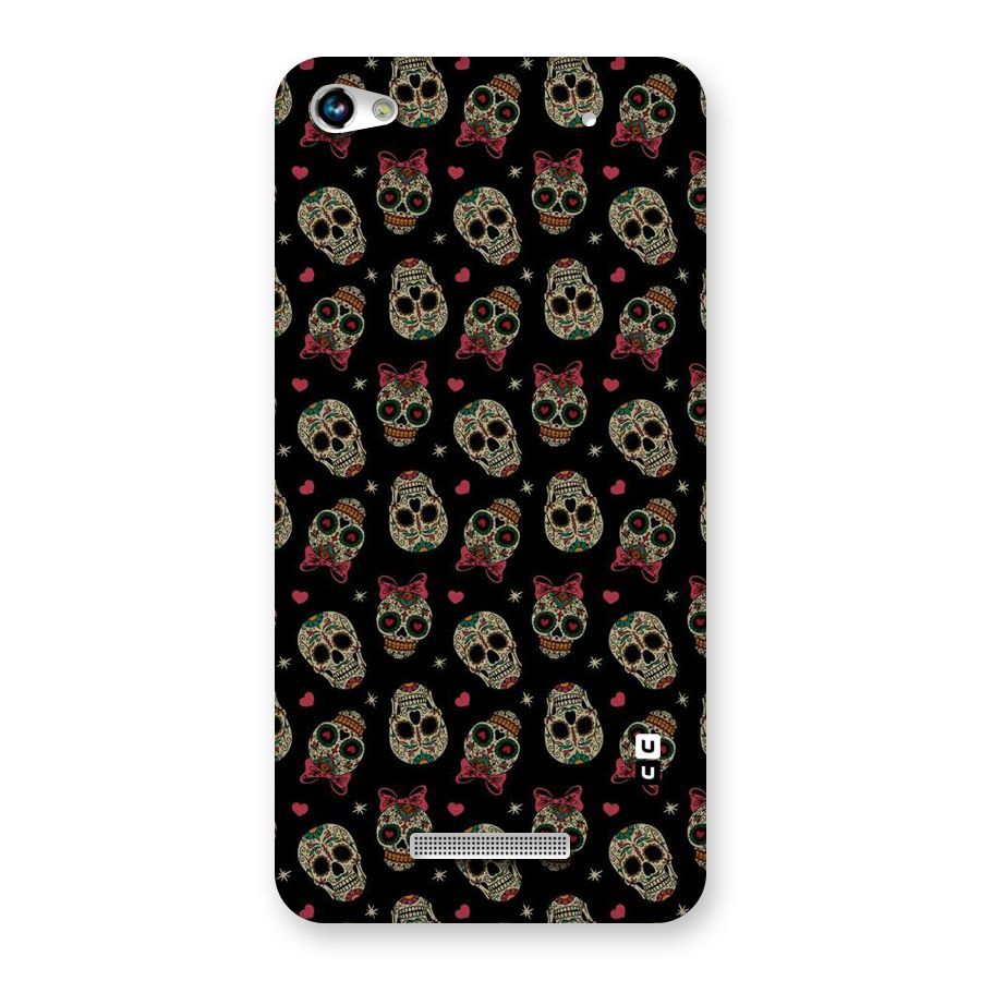Skull Pattern Back Case for Micromax Hue 2