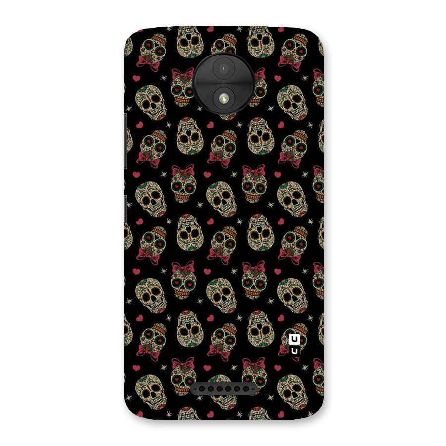 Skull Pattern Back Case for Moto C