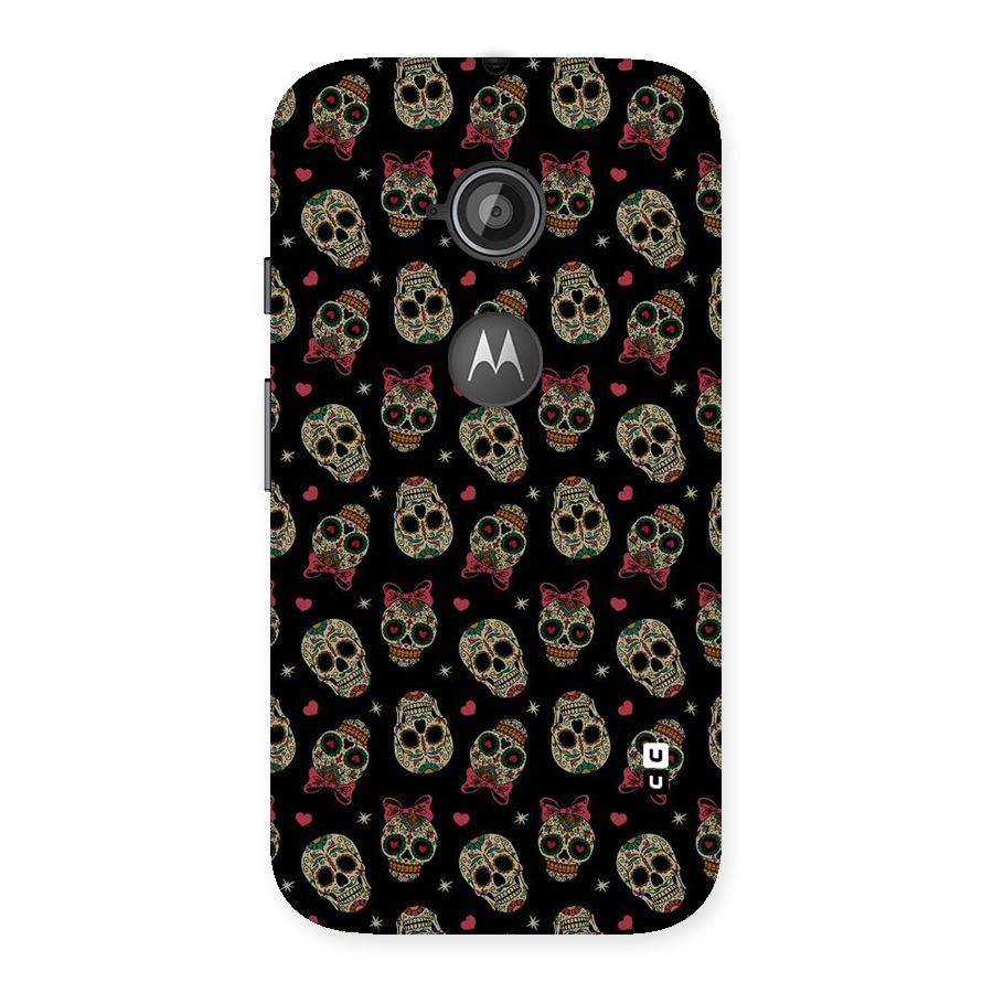 Skull Pattern Back Case for Moto E 2nd Gen