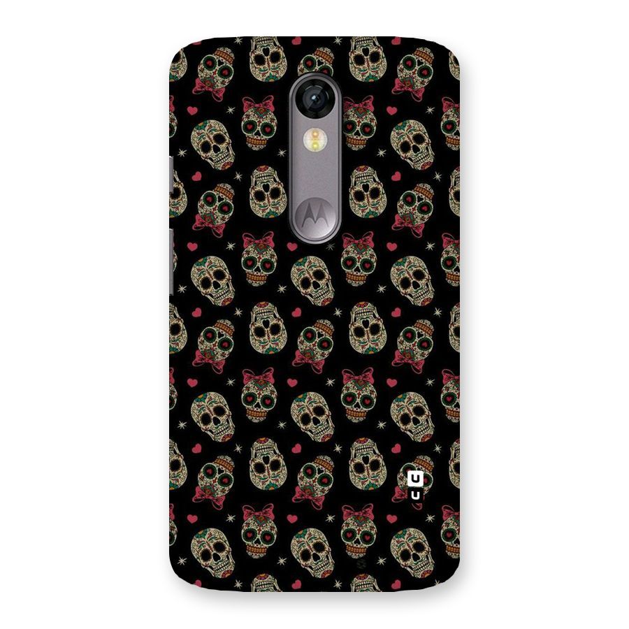 Skull Pattern Back Case for Moto X Force