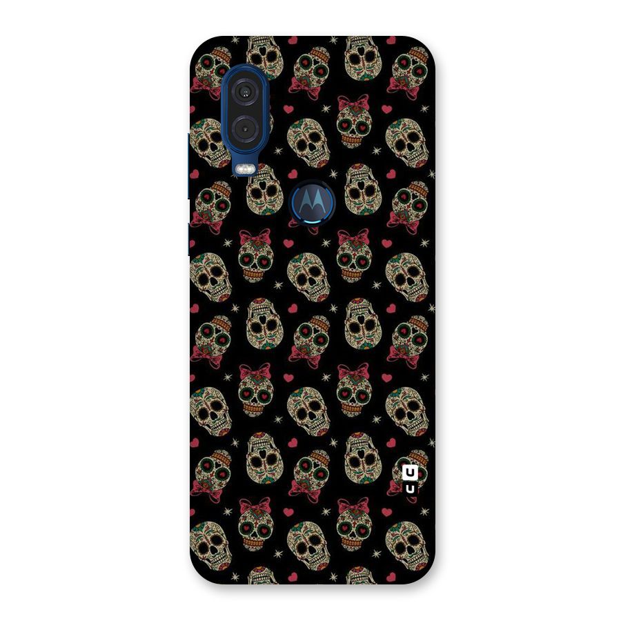 Skull Pattern Back Case for Motorola One Vision