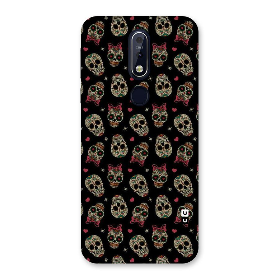 Skull Pattern Back Case for Nokia 7.1