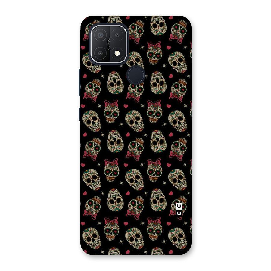 Skull Pattern Back Case for Oppo A15