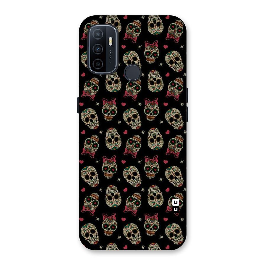 Skull Pattern Back Case for Oppo A53