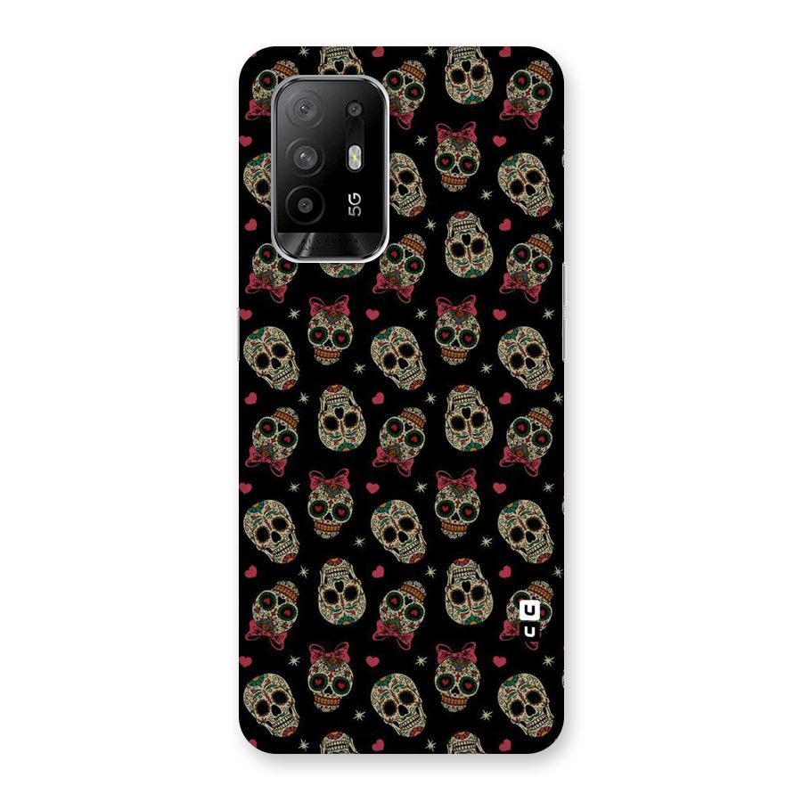 Skull Pattern Back Case for Oppo F19 Pro Plus 5G