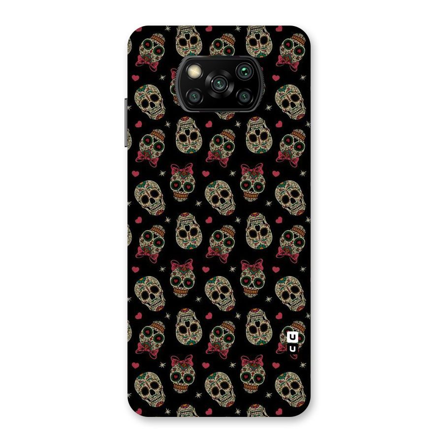 Skull Pattern Back Case for Poco X3