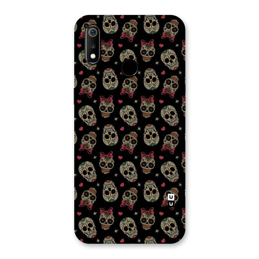Skull Pattern Back Case for Realme 3