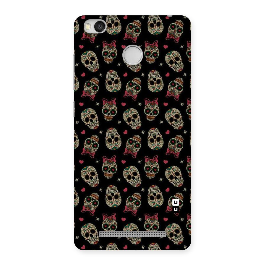 Skull Pattern Back Case for Redmi 3S Prime
