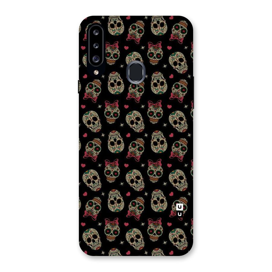 Skull Pattern Back Case for Samsung Galaxy A20s