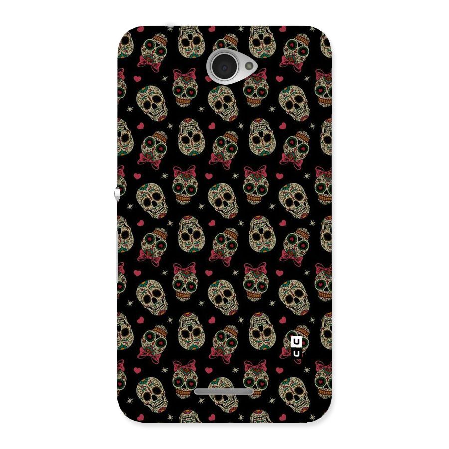 Skull Pattern Back Case for Sony Xperia E4
