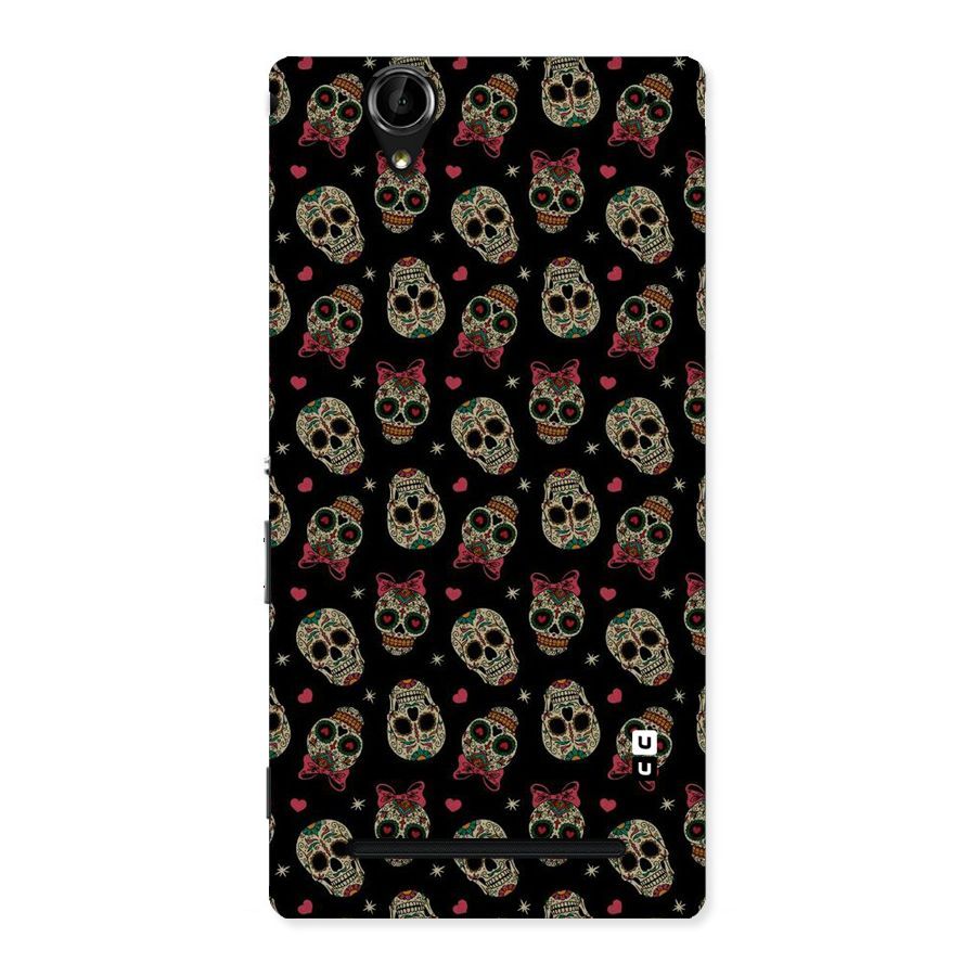 Skull Pattern Back Case for Sony Xperia T2