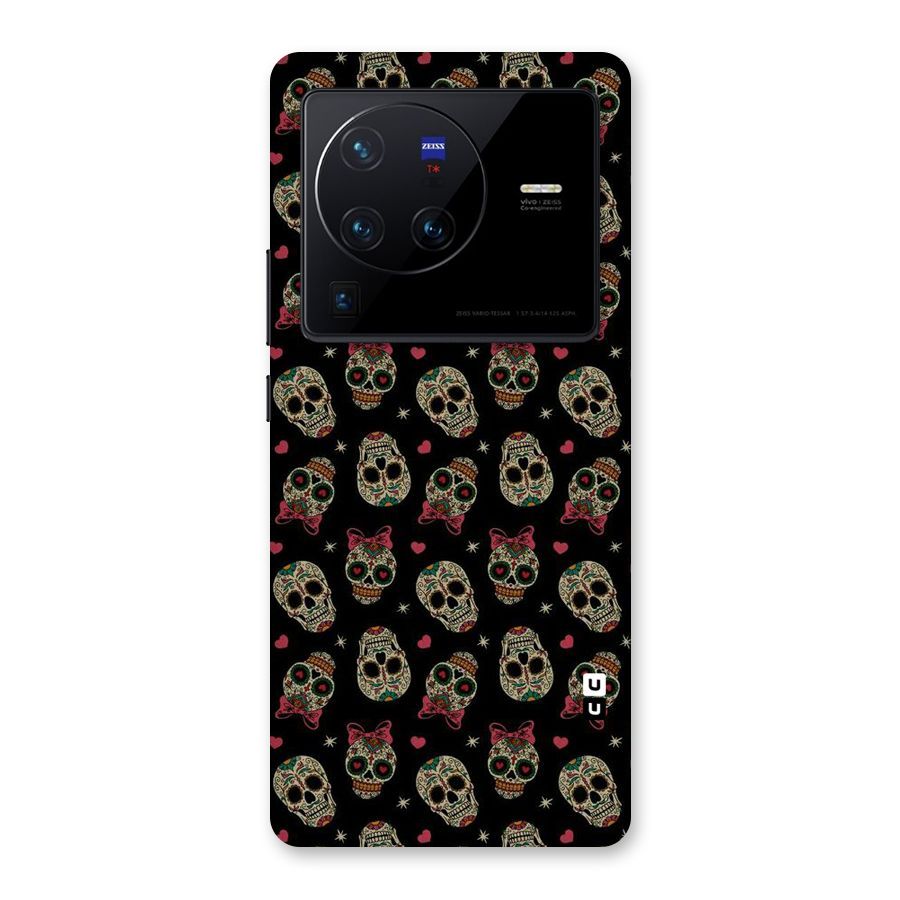 Skull Pattern Back Case for Vivo X80 Pro