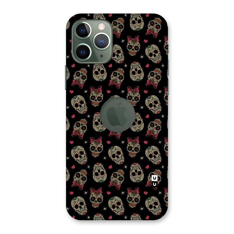 Skull Pattern Back Case for iPhone 11 Pro Logo  Cut