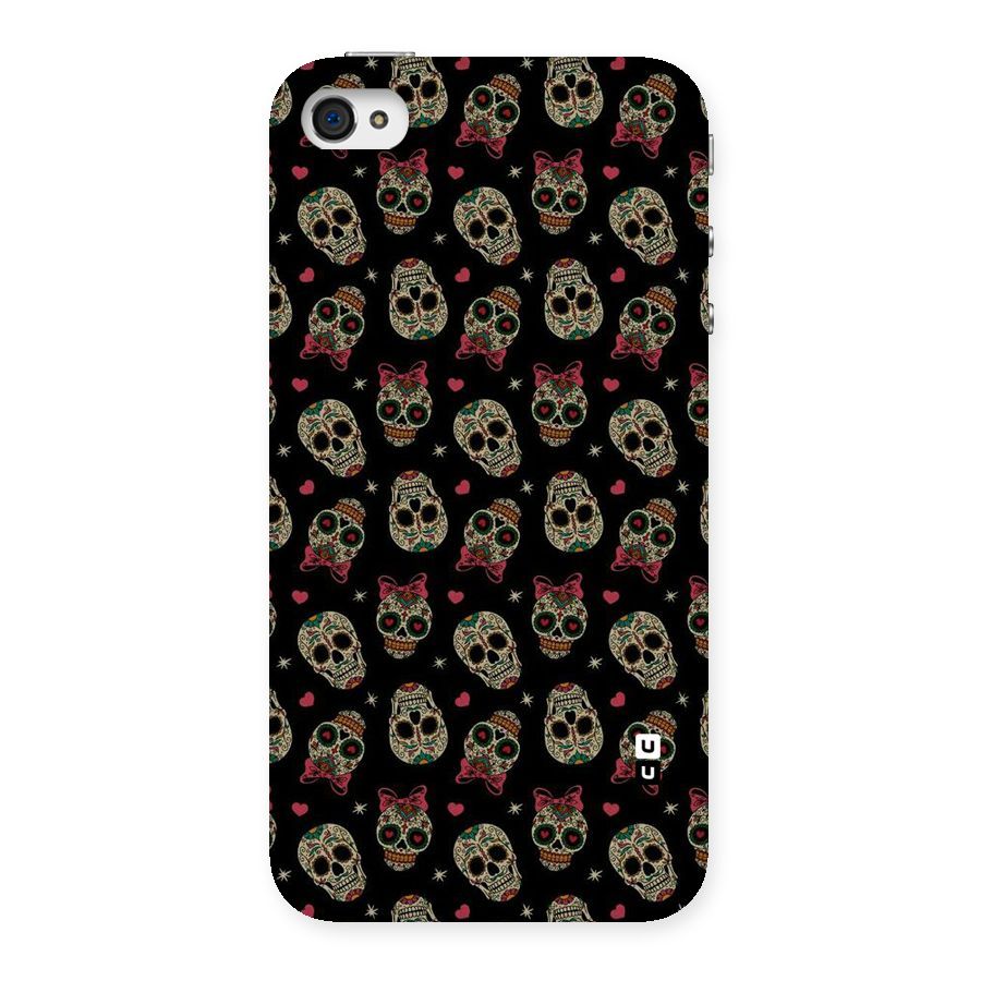 Skull Pattern Back Case for iPhone 4 4s
