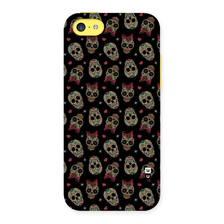 Skull Pattern Back Case for iPhone 5C