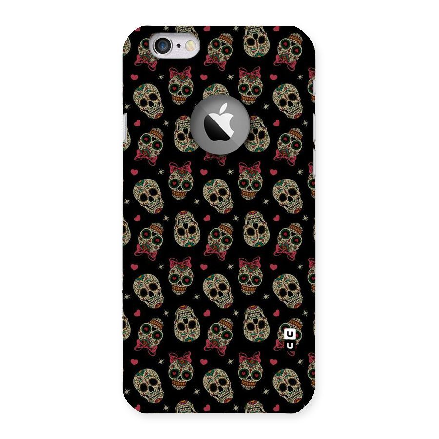 Skull Pattern Back Case for iPhone 6 Logo Cut