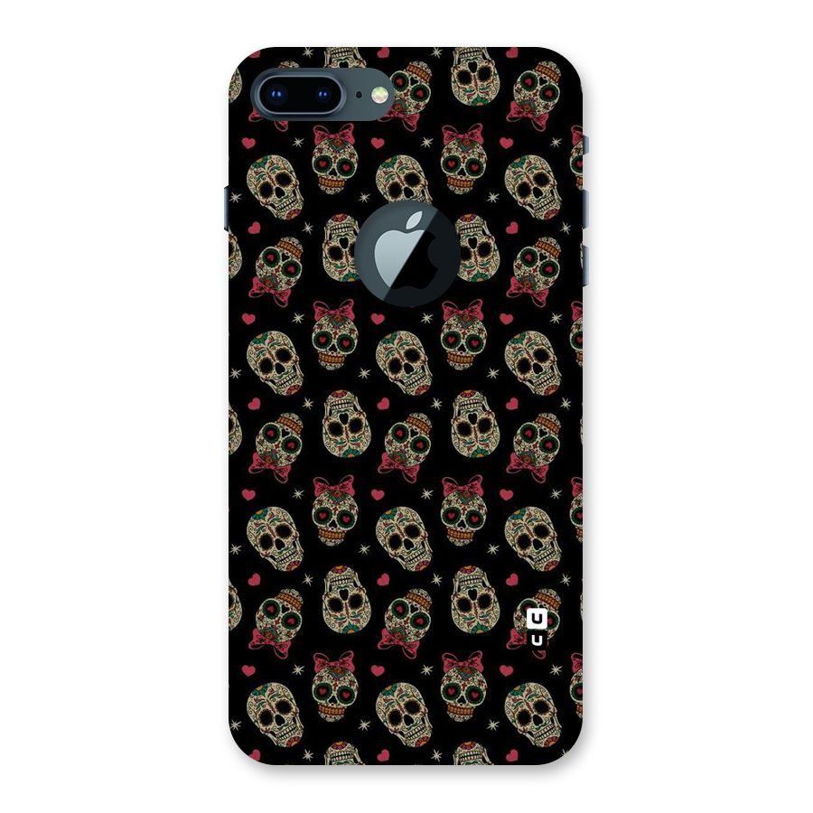 Skull Pattern Back Case for iPhone 7 Plus Logo Cut