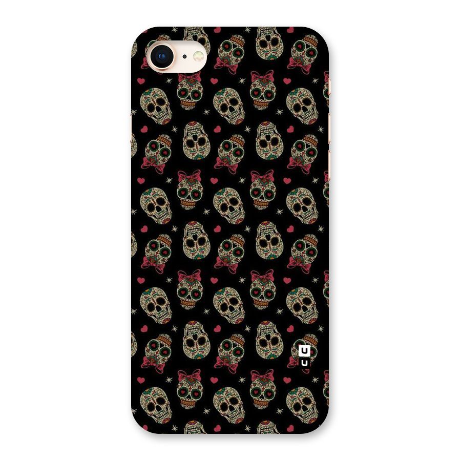 Skull Pattern Back Case for iPhone 8