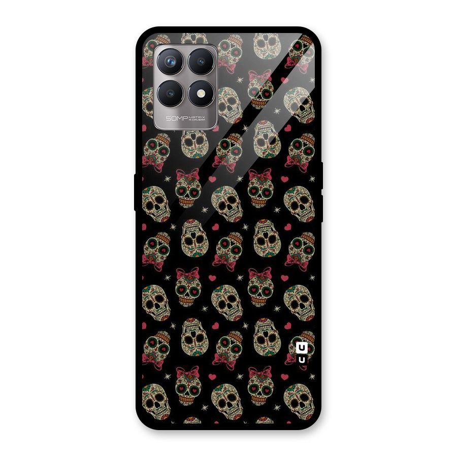 Skull Pattern Glass Back Case for Realme Narzo 50