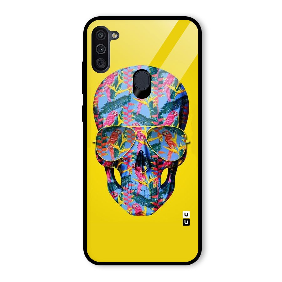 Skull Swag Glass Back Case for Galaxy M11