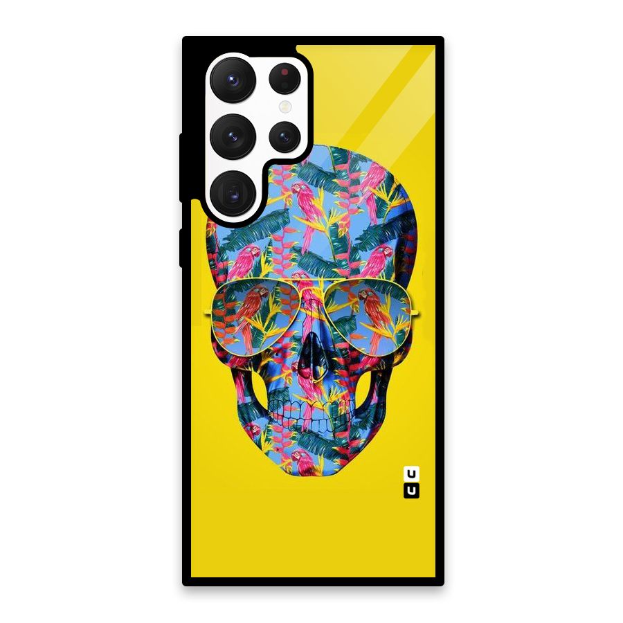 Skull Swag Glass Back Case for Galaxy S22 Ultra 5G