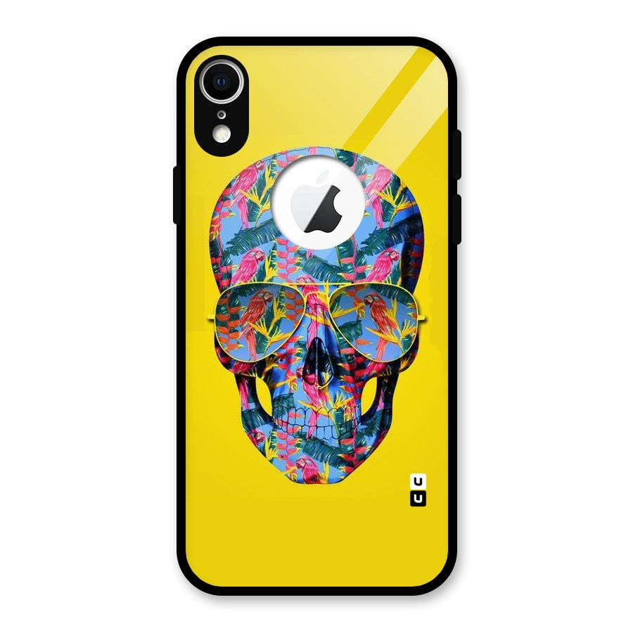 Skull Swag Glass Back Case for iPhone XR Logo Cut