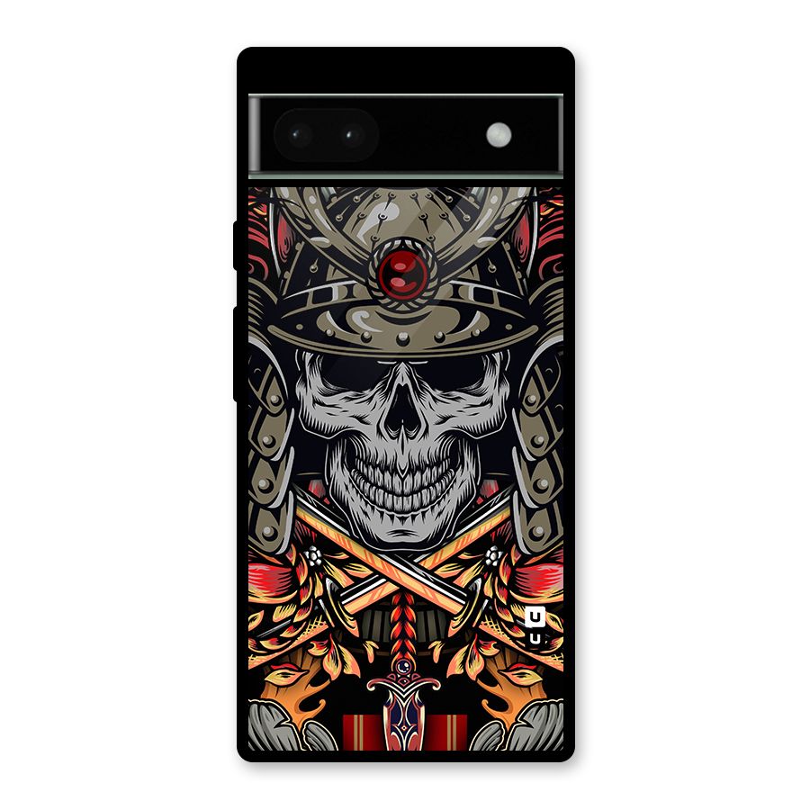 Skull Swords Snakes Glass Back Case for Google Pixel 6a