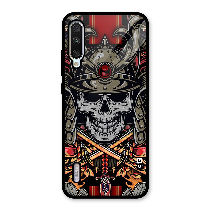 Skull Swords Snakes Glass Back Case for Mi A3