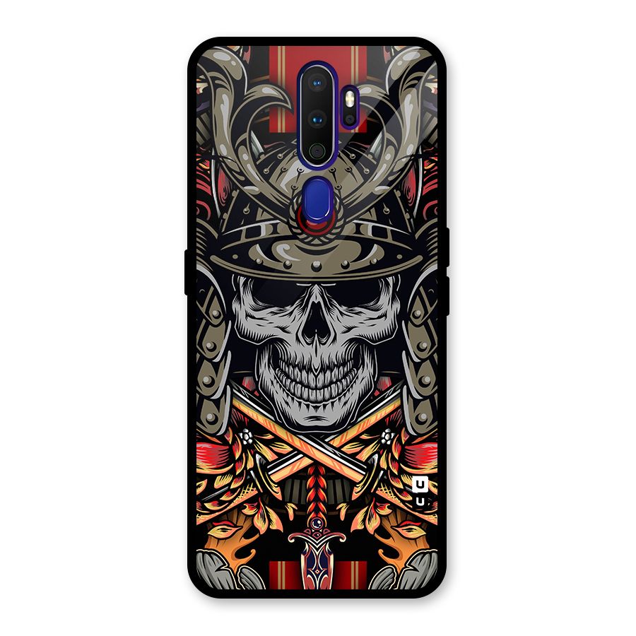 Skull Swords Snakes Glass Back Case for Oppo A9 (2020)