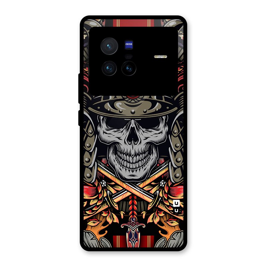 Skull Swords Snakes Glass Back Case for Vivo X80