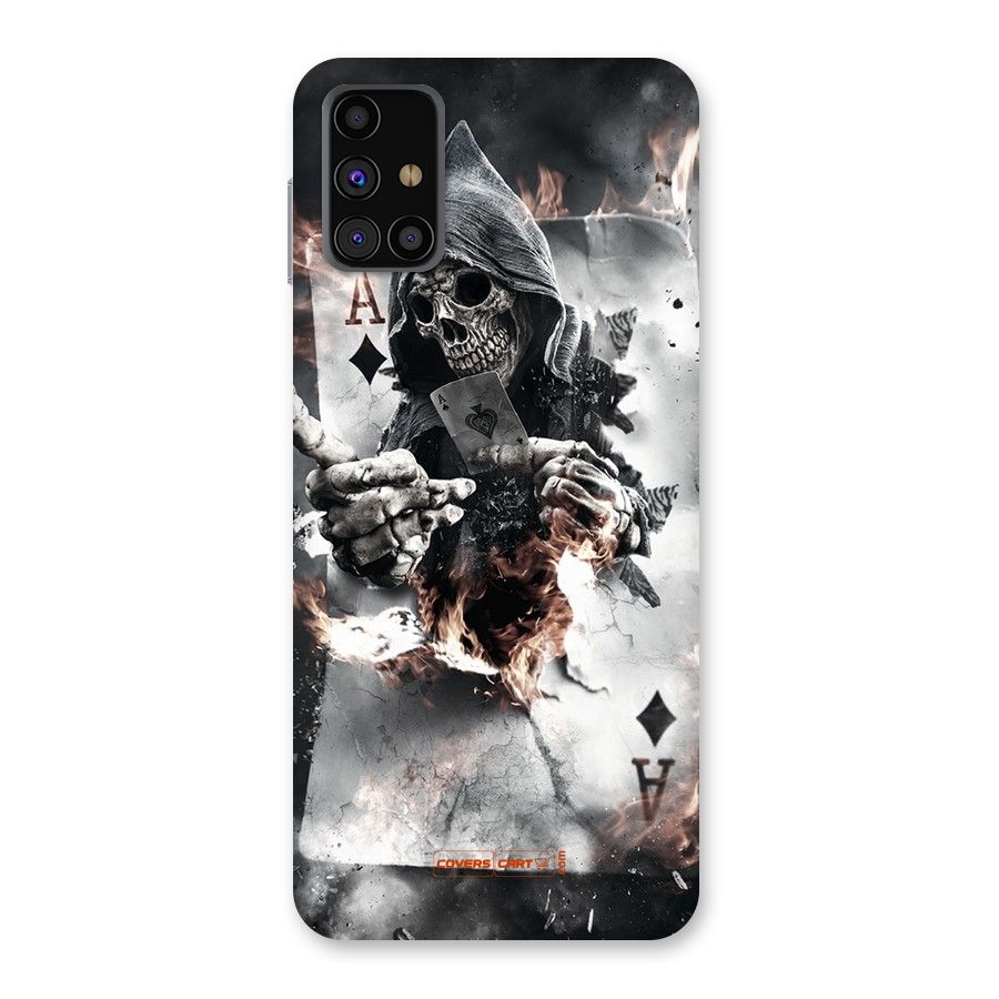 Skull with an Ace Back Case for Galaxy M31s